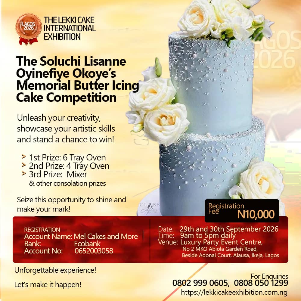 TWO-TIER CAKES BUTTER ICING COMPETITION - Lekki Cake International ...